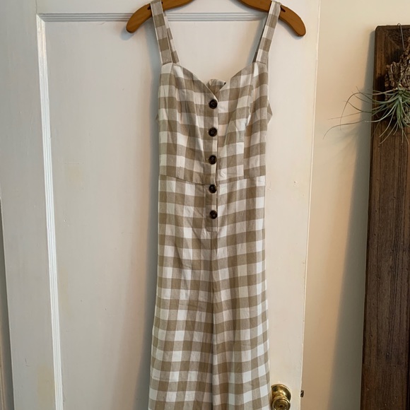 isalis Pants - Isalis plaid jumpsuit sz M